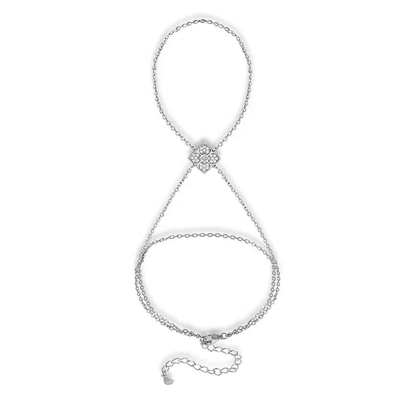 Certified All Moissanite Lab Diamond Bracelets for Women Adjustable 15-20cm Classic Luxury Chain Pure 925 Sterling Silver