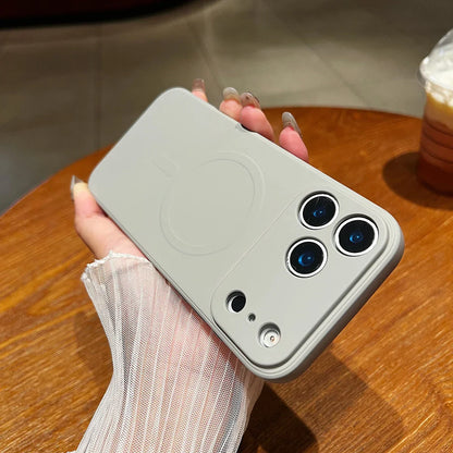 for iPhone 17 Pro Max 17 Air 17Pro Case Magnetic Cover for Mag-safe Liquid Silicone Velvet Lining All-round Camera Protect Shell