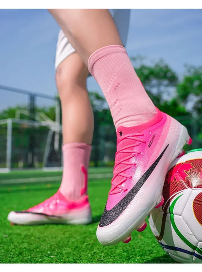 New Men Soccer Shoes Hot Sale Women Professional Football Boots Futsal Cleats Ultralight Unisex High-quality TF/FG Sneakers