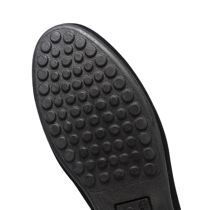 Spring and Summer Men's Shoes, Low-Top Beanie Shoes, Versatile Casual Shoes, Breathable Leather Shoes, Black Work Shoes, Slip-On Shoes