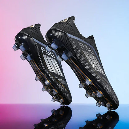Men Football Boots Training Breathable Drop Shipping Match Sport Cleats Soccer Shoes FG Ultralight Long Spikes Indoor Sneakers