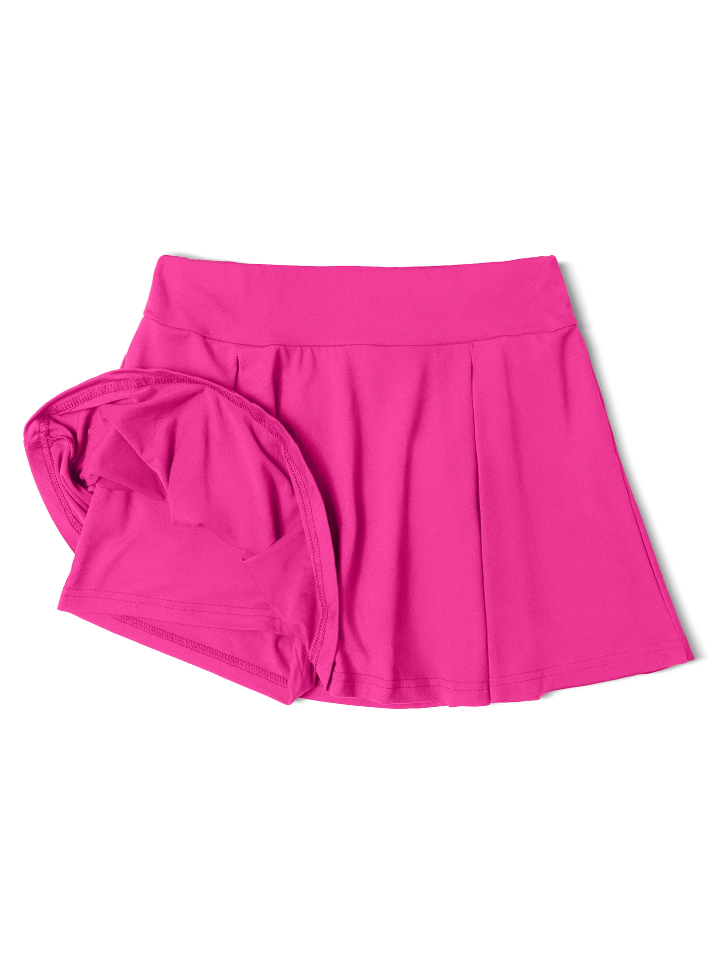 Women's Solid Color Skort  Summer Lightweight High Waisted Slimming Casual Wide Leg Versatile for Work Straight Cut Solid