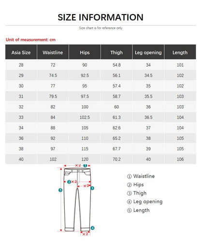 2024 Autumn New Men's Stretch Fit Jeans Bright Trendy Denim Straight-leg Trousers Male Red Lake Blue Yellow Trousers