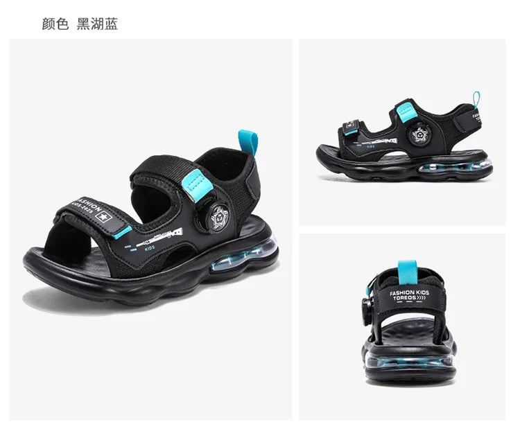 Summer New Air Cushion Sandals Children's Sports and Leisure Shoes Teenagers and Children Outdoor Water Beach Quick Drying Shoes