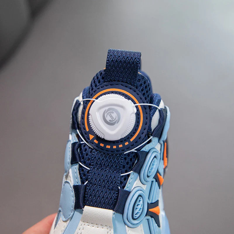 Children Fashion Sneaker Boys Casual Shoes Leather Flat Student Walking Shoes Outdoor Girl Basketball Sports Footwear Zapatillas