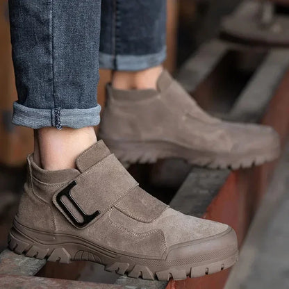 New Steel Toe Anti Smashing Steel Toe Anti Piercing Boots Indestructible Work Shoes for Men's Construction Work Shoes Durable