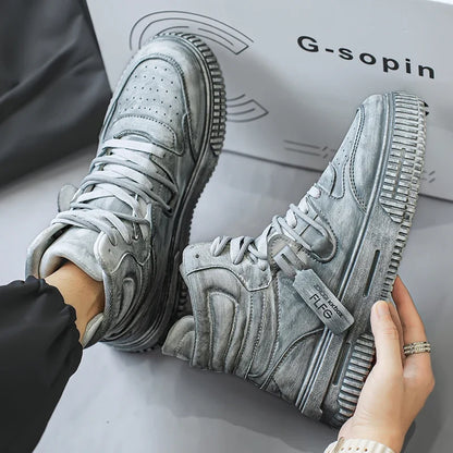 Retro Manga Men's Sneakers Soft Comfortable Non Slip Wear Resistant Sole Daily Casual Men's Shoes Preppy Versatile Holiday Gifts