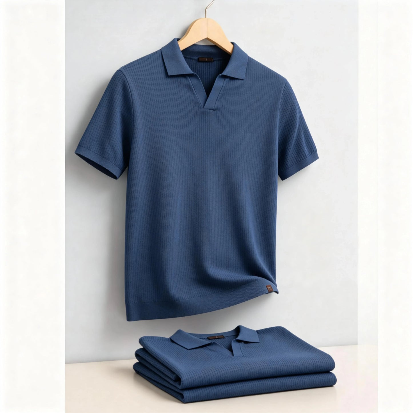 Men's Classic Polo Shirt Solid Color Breathable Elegant Casual Luxury Old Money Style for Men