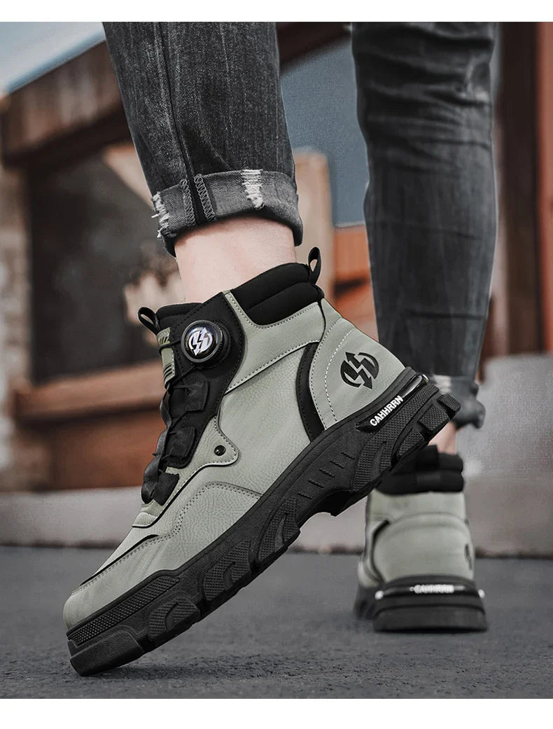 Boots Winter Mens Shoes Casual Cowboy Combat Tactical Motorcycle Chelsea Ankle Work Leather Outdoor Designer Luxury Hiking