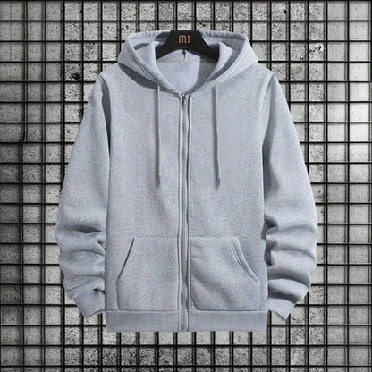 2025 New Arrival Men's Zipper Hoodie Sweatpants 2 Piece Set High Quality Hooded Long Sleeve Sweatshirt Autumn Winter Tracksuit