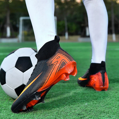 Men Football Boots Professional Soccer Cleats Non Slip Resistant Training Shoes Outdoor Match Sneakers Adult Teenagers Athlete