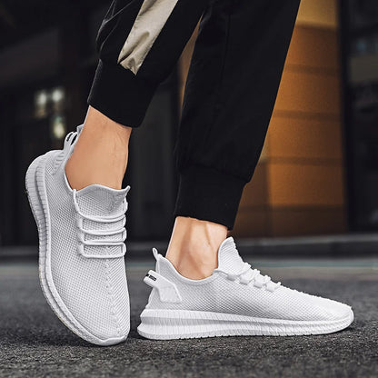 Summer Mesh Men Shoes Breathable Mens Sneakers Trendy Lightweight Walking Big Size Man Tenis Shoes