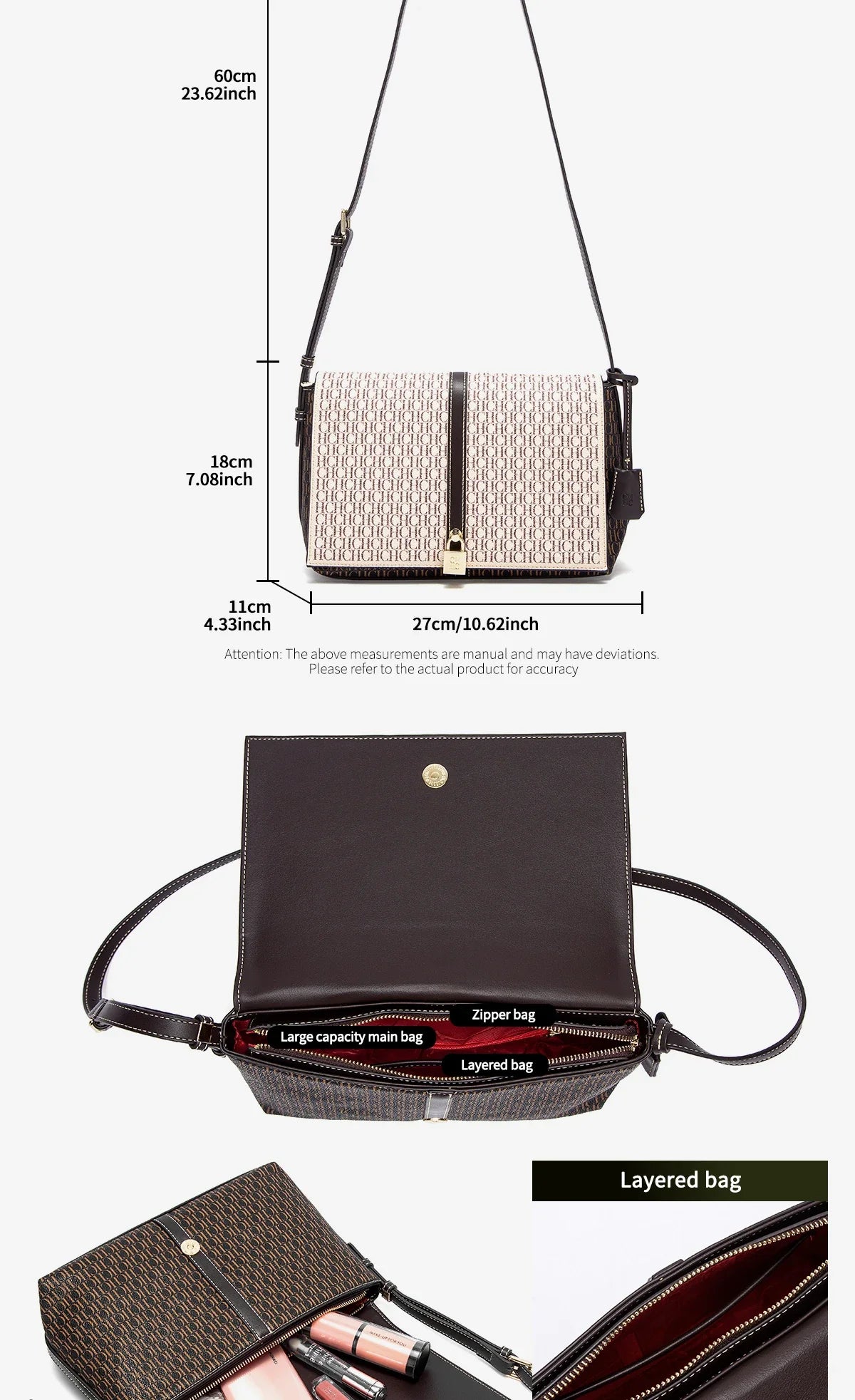 Retro Design Women's New Shoulder Bag Fashionable and Diverse Business Commuter Large Capacity New Shoulder Bag