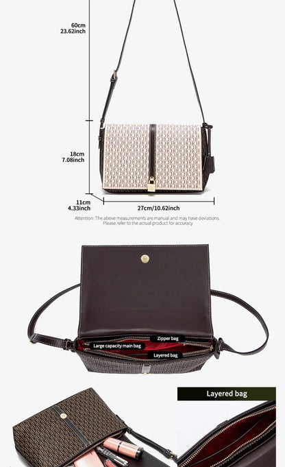 Retro Design Women's New Shoulder Bag Fashionable and Diverse Business Commuter Large Capacity New Shoulder Bag