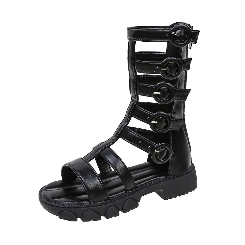 Girls' Shoes Princess Shoes 2026 Summer New Roman Shoes Children's Soft soled Student Performance Single Shoes Versatile Sandals
