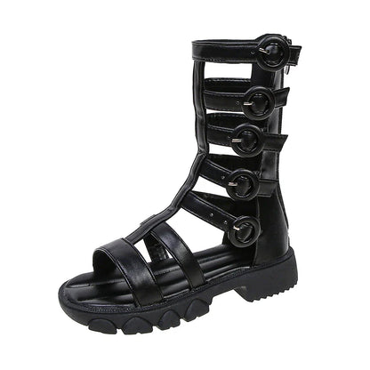 Girls' Shoes Princess Shoes 2026 Summer New Roman Shoes Children's Soft soled Student Performance Single Shoes Versatile Sandals