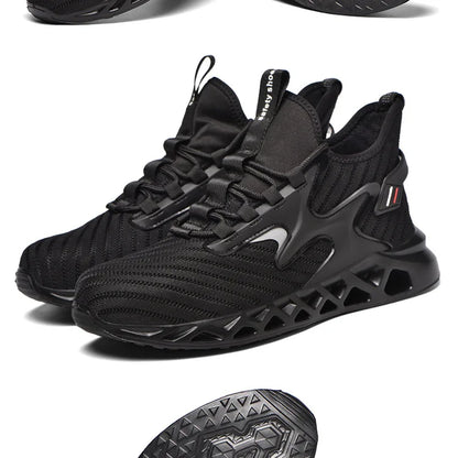 Breathable Men Work Safety Boots Steel Toe Safety Boots Anti-smash Anti-puncture Work Sneakers Indestructible Protective Boots