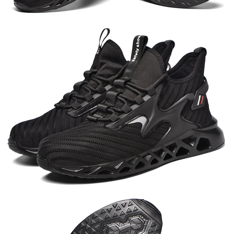 Anti-Puncture Anti-smash Safety Shoes Steel Toe Boots for Men Comfortable Work Sneakers Industrial Shoes for Construction Site