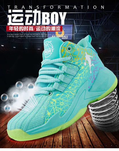 2026 Kids Sneakers Boys Basketball Shoes Children's Casual Shoes Outdoor Training Running Sneakers Child Non-slip Comfortable 8