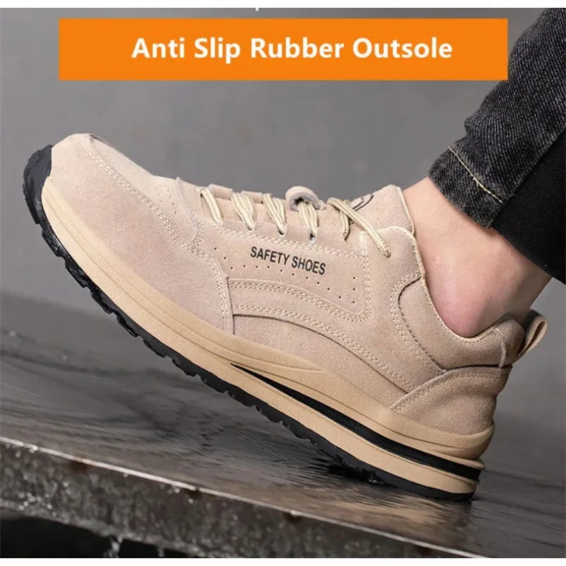 safety autumn shoes breathable work shoes anti stab work sneakers with steel toe indestructible shoes anti smashing safety shoes