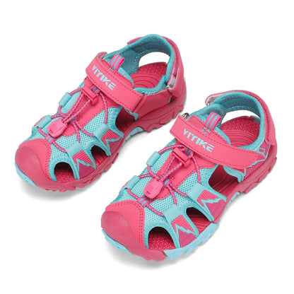 Boys Girls Sports Sandals Summer Kids Closed Toe Outdoor Sandals Athletic Water Shoes Sandals Child Pool Beach Sandals