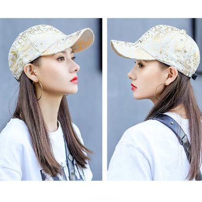 New Kpop Shiny Reflective Graffiti Letter Men Women Baseball Hats Cotton Comfortable Street Tie-dyed Fashion Sport Hip Hop Caps