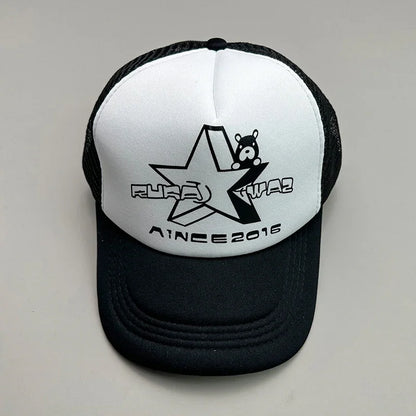 New Cool Street Hip Hop Letter Colorful Meshed Men Women Baseball Hats Cotton Summer Adjustable Breathable Snapback Sport Caps