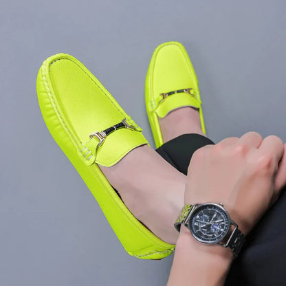 Handmade Leather Casual Men Shoes Design Loafers Man Comfortable Slip on Men Loafers Hot Sale Moccasins Driving Shoes