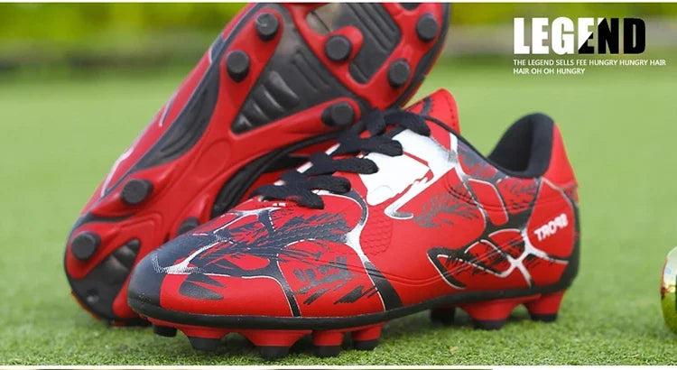 Children Soccer Shoes Sports Society Field Boy Football Shoes Futsal Fast Indoor Sneaker Original Ankle Cleats Football Boots