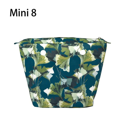 Composite Twill Cloth Waterproof Inner Lining Insert Zipper Pocket for Classic Mini Obag Senior Inner Pocket for O Bag