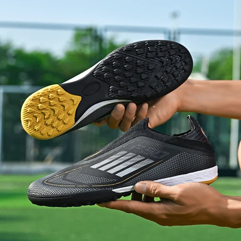 New Men Football Boots Outdoor Sport Training Soccer Shoes Match Boys Adult Cleats Breathable Non Slip Long Spikes Comfortable