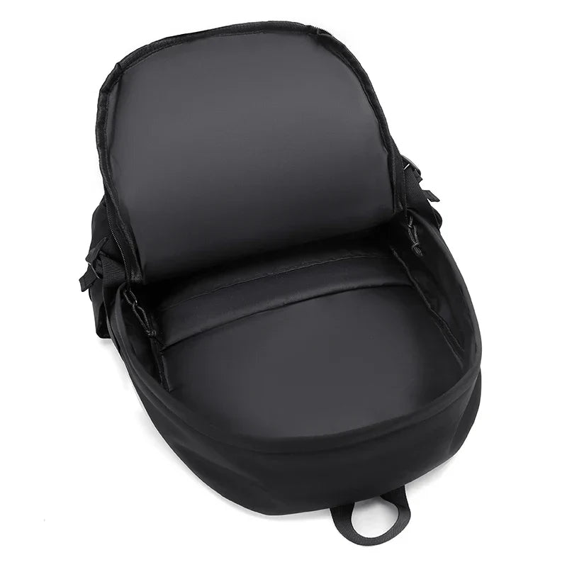 Simple solid color backpack,  travel backpack, plenty of storage space, very suitable for commuting, school, work and going out.