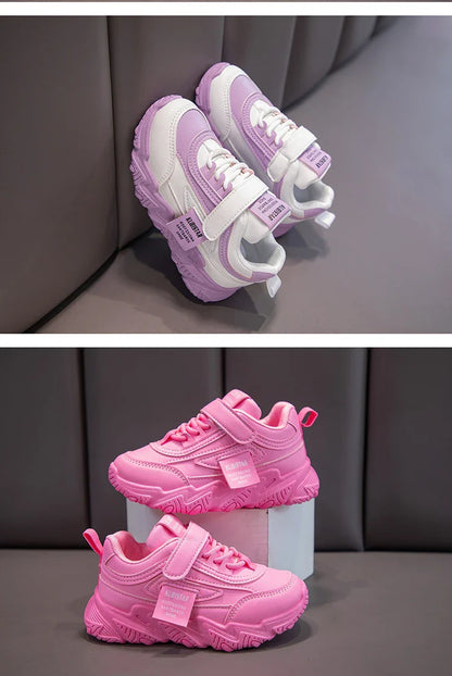 2024 Autumn New Kids Sneakers Children Casual Sneakers for Boys Girls Classic Soft Anti-skid Fashion Sports Running Shoes Tide