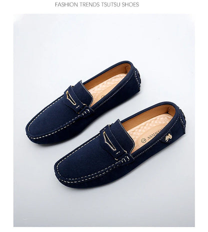 48 Extra Large Size Frosted Couple Style Halloween Gift 2025 Autumn New Beanie Shoes British Style Slip-On Lazy Men's Shoes Driving Lightweight Non-Slip Casual Leather Shoes