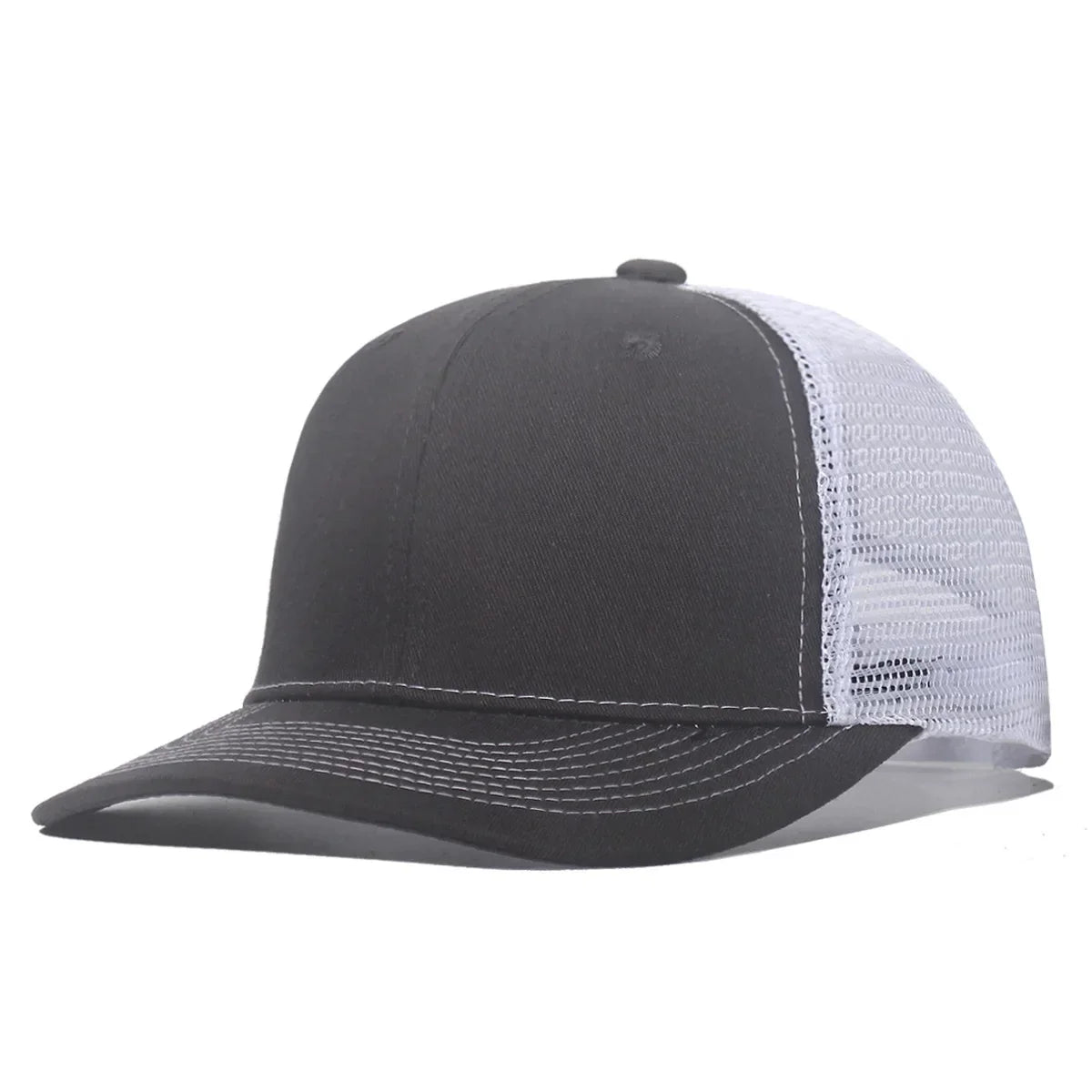 New Fashion Slight Curved Brim Baseball Cap For Men Women Summer Breakable Net Blank Truck Caps Sun Hat