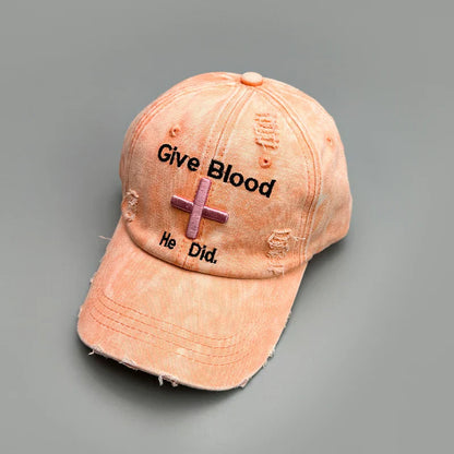 New Unisex Letter Tie-dye Embroidery American Vintage Baseball Hats Versatile Fashion ins Broken Breathable Casual Peaked Caps