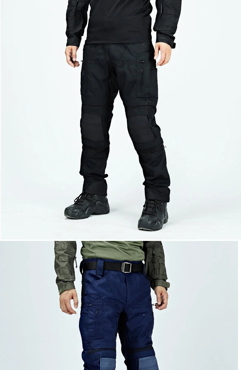 Outdoor Tactical Pants Casual Waterproof Cargo Pant Men New Training Trousers Wear-Resistant Multi Bag Casual Man Pant New
