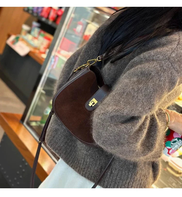 Women‘s Cowhide Genuine Leather Shoulder Bag Ladies Soft Cow Real Leather Handbag Female Fashion Luxury Design Crossbody Bags