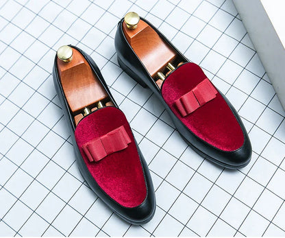 Social Leather Men British Business shoes Men Brogue Shoe Wedding Men's Dress Formal Shoes Large Size 48 Bow Loafers Male