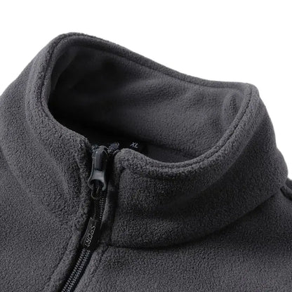 Winter fleece hiking jacket windbreaker for men Sportswear Wool lining thickened warm men's coat plus size overcoat