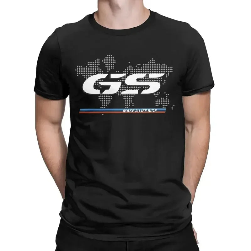 2025 Hot Sale Summer 100% Cotton For 1250 GS Exclusive For BMW Fans Motorcycle R1250GS T Shirt Men Hip Hop Streetwear T-Shirt