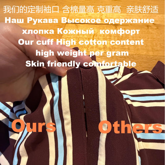 2025 Summer Ladies Polo Shirts Woman Long Sleeve Crop Top Striped Vintage Clothes Polo Shirts Mujer Streetwear Casual Tops Brown