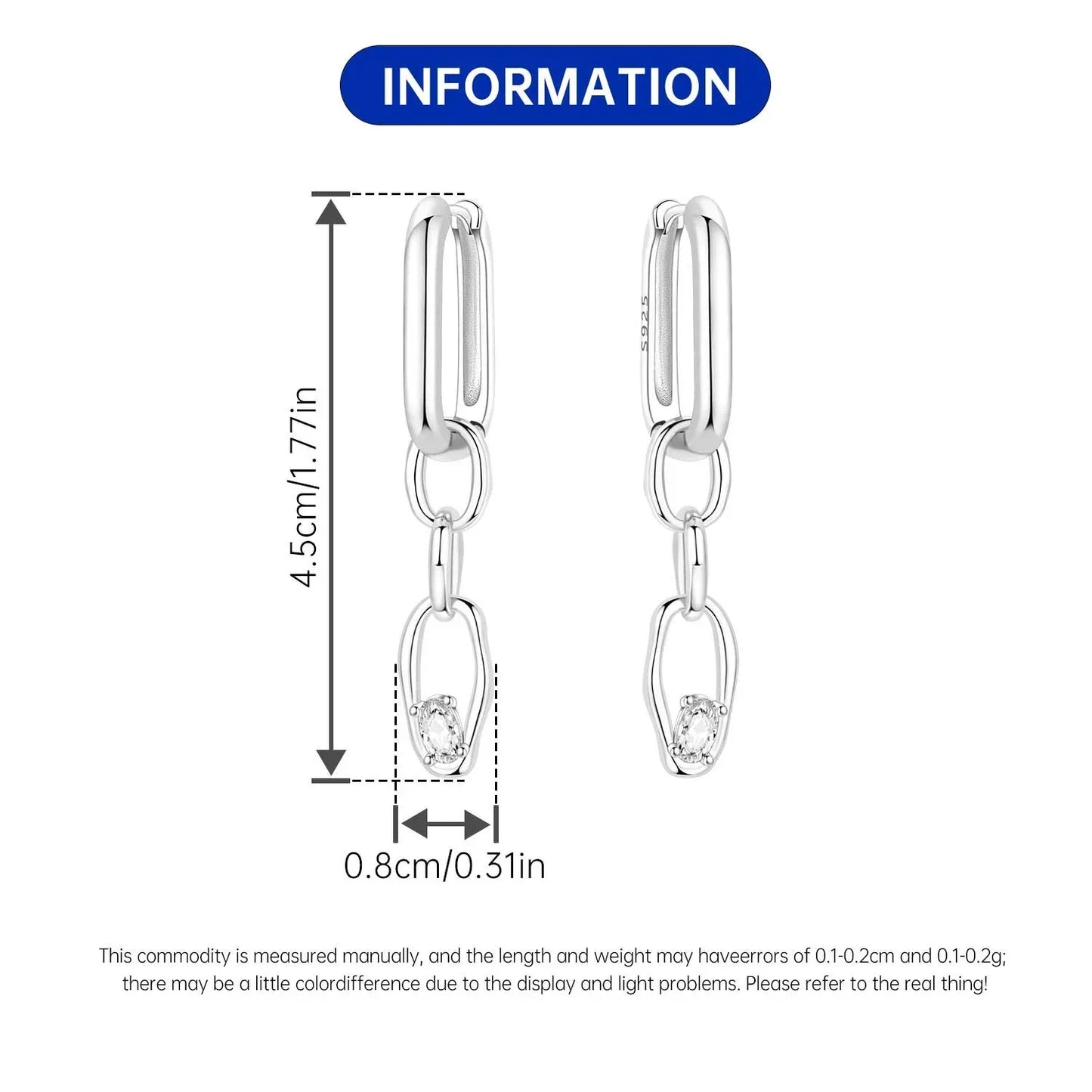 925 Sterling Silver Multi Layer Starry Tassel Drop Earrings Women Earrings Charm Trend Versatile Party Jewelry Gifts