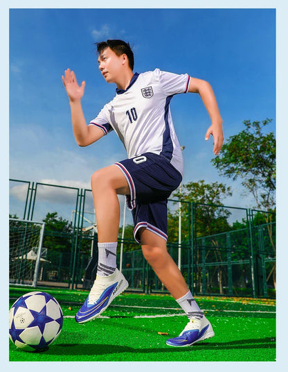 New Men Soccer Shoes Sport Boys Breathable Cleats Adult Outdoor Football Boots Training Long Spikes Non Slip Match Comfortable
