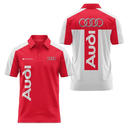 3D Printed Short-Sleeved Polo Shirt Casual High-Quality Sports Fashion T-Shirt with Collar