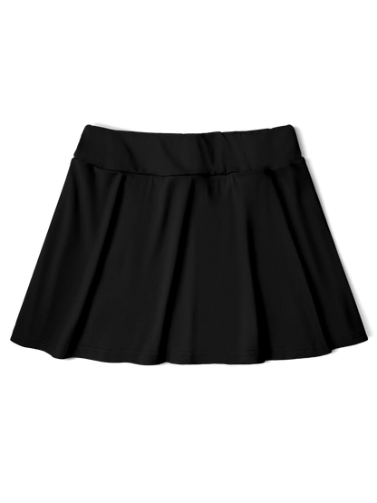 Women's Solid Color Skort  Summer Lightweight High Waisted Slimming Casual Wide Leg Versatile for Work Straight Cut Solid