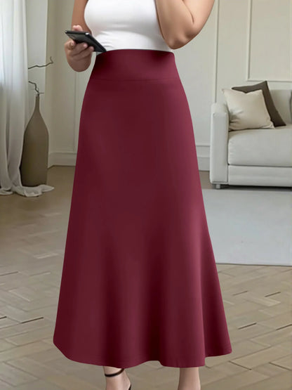 Women Midi Skirt High Waist A line Flowy Design Breathable Material Perfect for Fashion Events Casual Street Style Weekend Trips