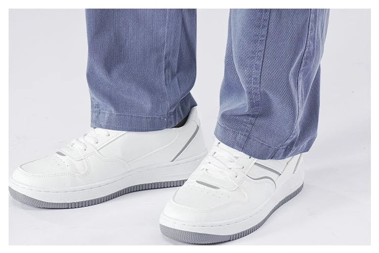 Spring Summer Thin Lyocell Casual Pants Men Loose Straight Fashion Stretch Korean Classic Trousers Men's Clothing Size M-5XL