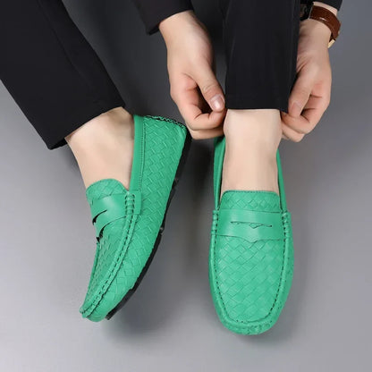 Loafers for Men 2024 New Handmade Moccasins Men Flats Casual PU Leather Shoes Luxury Comfy Mens Loafers Size 48