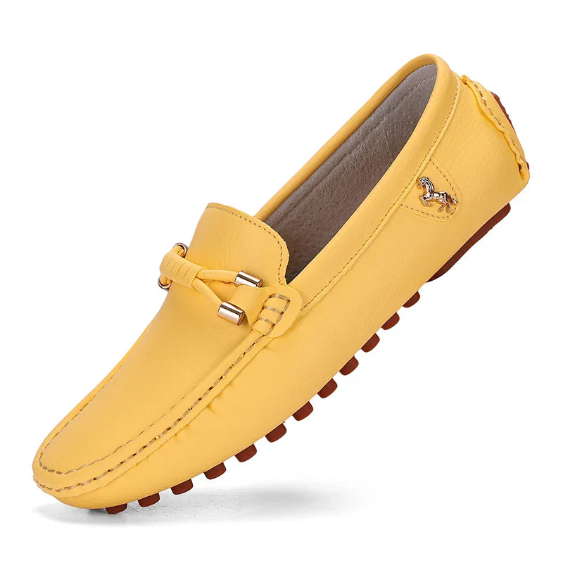 Summer Mens Fashion High Quality Outdoor Casual Leather Shoes Comfortable Breathable Classic 2024 New Slip on Men's Shoes